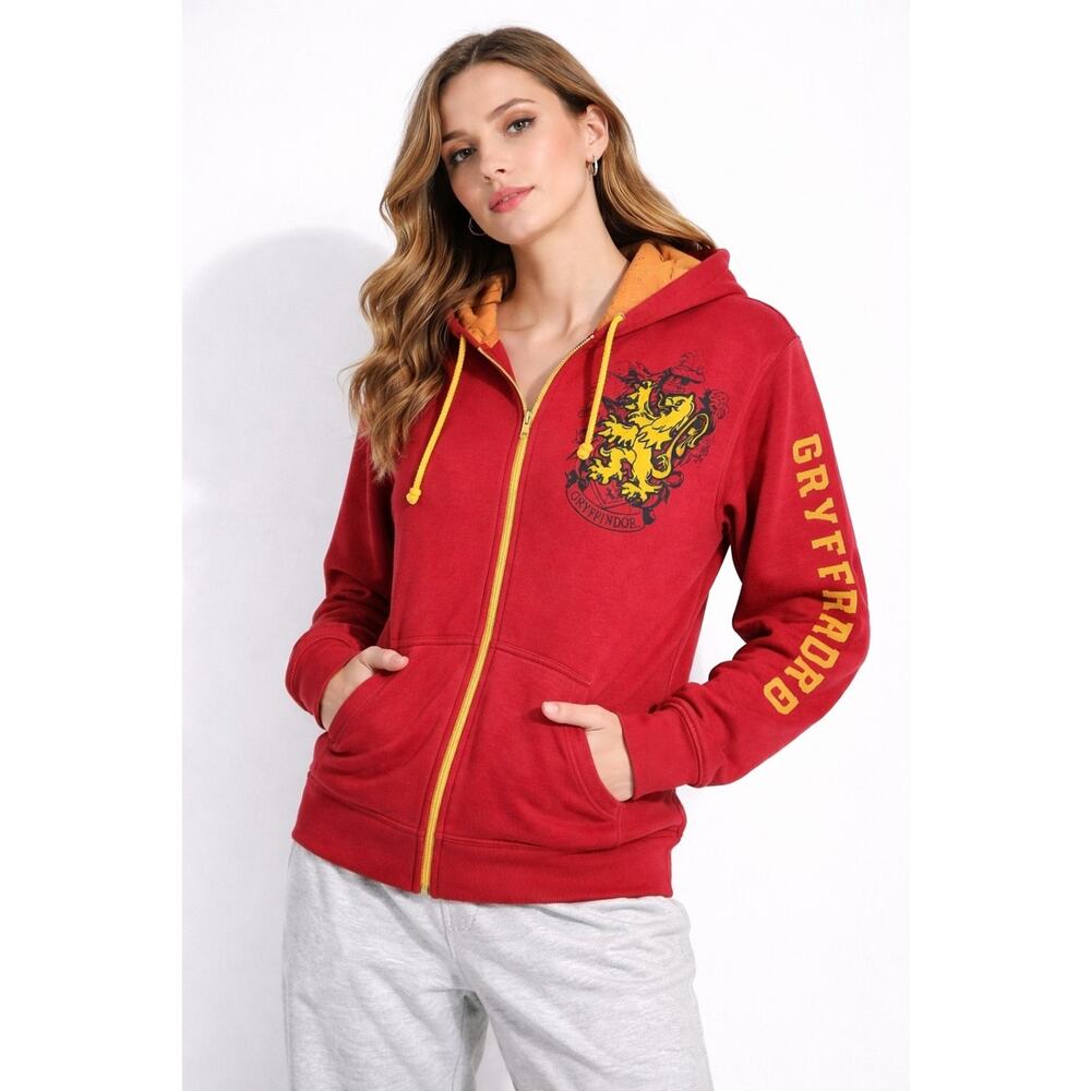 Universal Studios Gryffindor Full Zip Hoodie Red XS Wizarding World Harry Potter